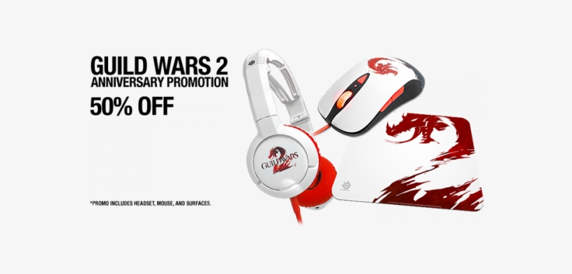 Gw2 Shop Headers - Steelseries Flux Guild Wars 2 Edition - Headset -, transparent png download