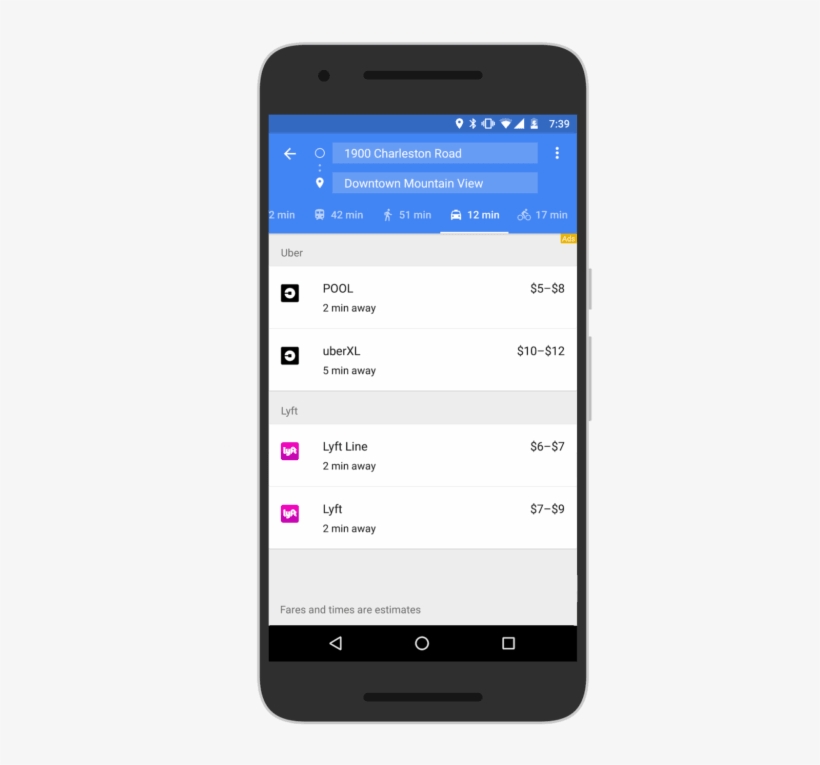Bookaride Uber Lyft - Google Maps Lyft Code, transparent png download