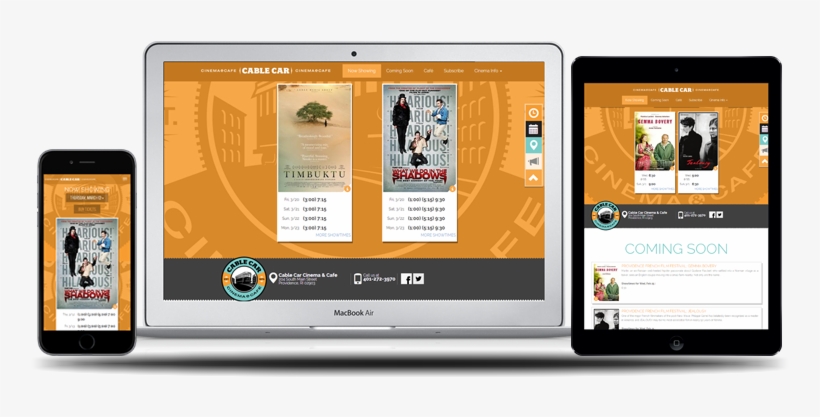 Cinema Websites - Cinema Website Mobile, transparent png download