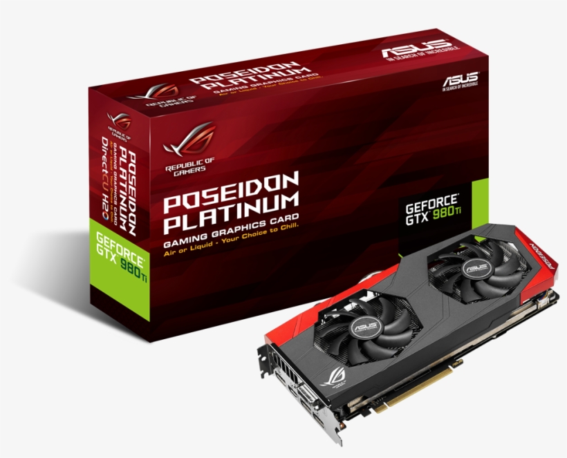 Poseidon Gtx980ti P 6gd5 - Asus Geforce Poseidon-gtx980ti-p-6gd5 Graphics Card, transparent png download