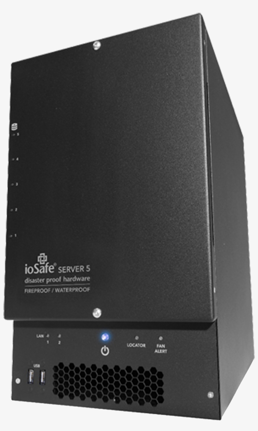 Server 5 Case - Iosafe Server 5 5-bay Diskless Nas Server - Sas 12gb/s, transparent png download