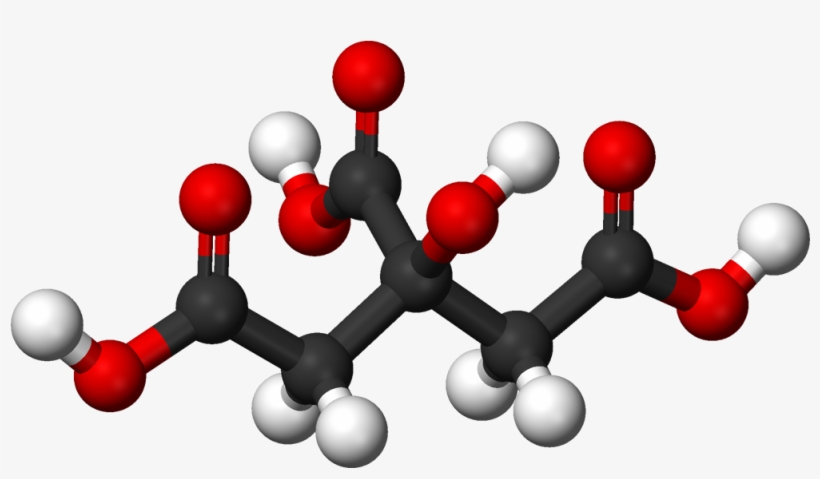 Full Size - Citric Acid Molecular Model, transparent png download