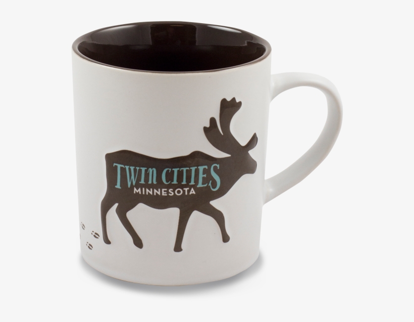 Ceramic Mug- Caribou Hoof Print Twin Cities16oz - Caribou Coffee Mug, transparent png download