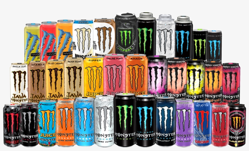 Monster-family2 - Monster Energy Rehab Variety Pack (15.5 Oz. Cans, 24, transparent png download