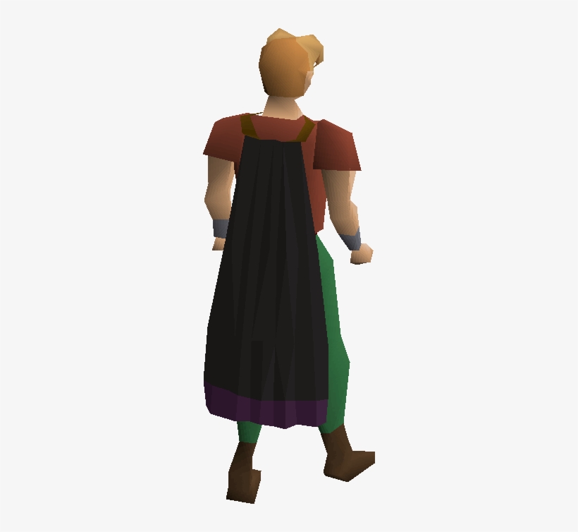 Black Cape Equipped - Ardougne Max Cape Osrs, transparent png download