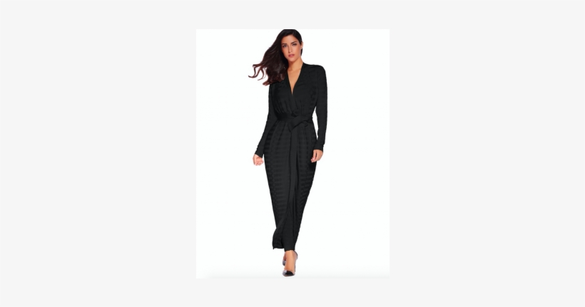 "aiyana" Two Piece Black Cape & Pants Bandage Set - Formal Wear, transparent png download