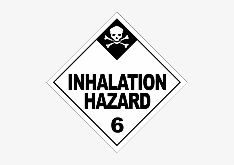 Hazmat Class 6 Inhalation Hazard - Class 2 Inhalation Hazard, transparent png download