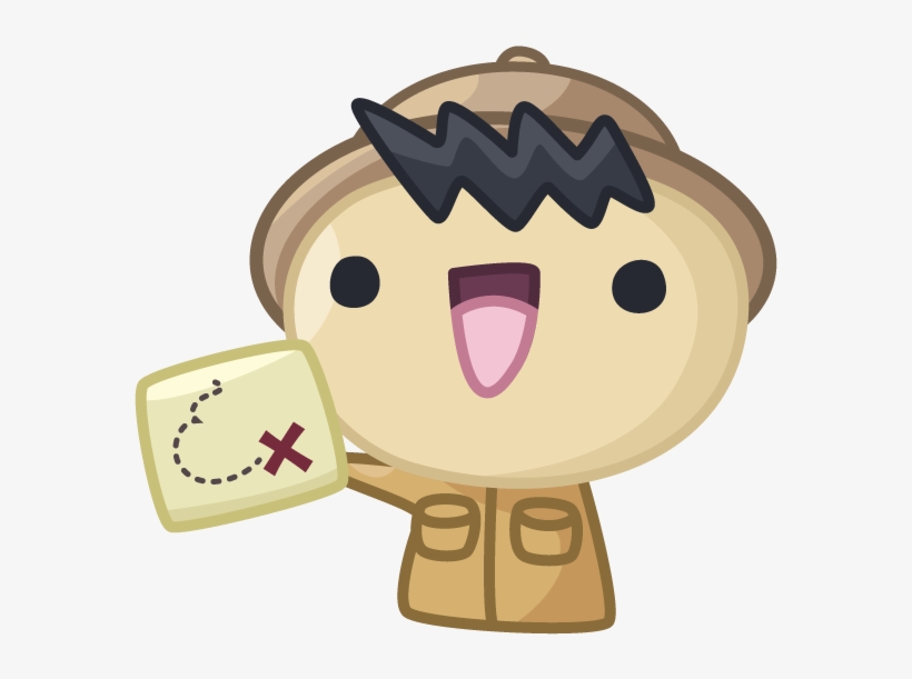 Treasure Map Yoshi - Cartoon, transparent png download