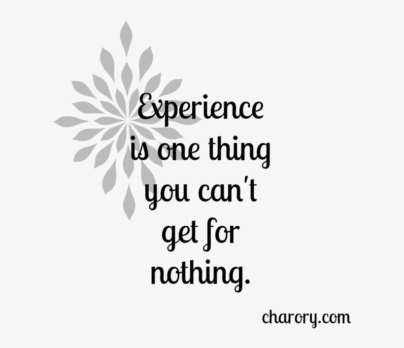 Experience Is One Thing You Can't Get For Nothing - Soothing Symmetry Coloring For Adults, transparent png download