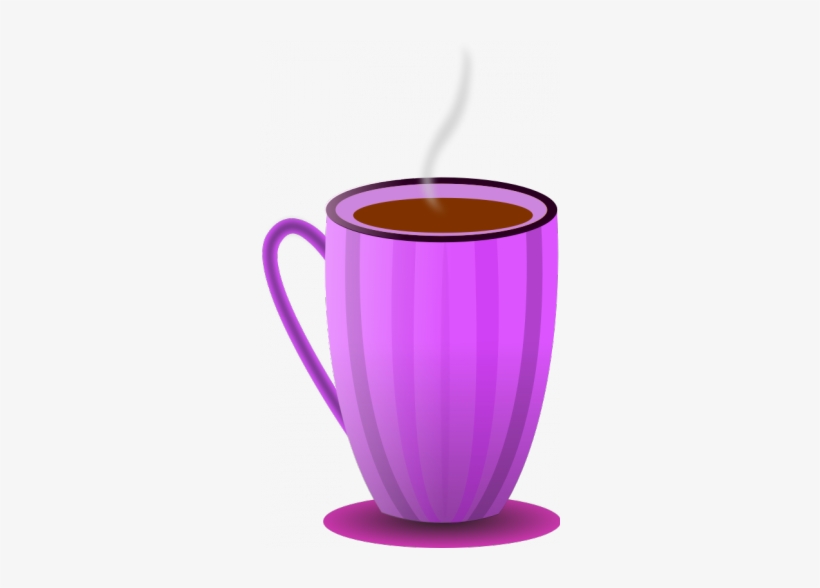 Org-purple Tea Mug Vector Image - Clipart Cup Hot Chocolate, transparent png download