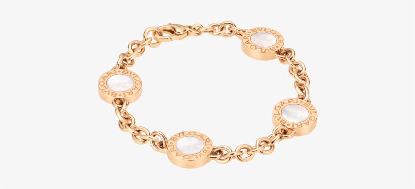 Bvlgari Bvlgari 18 Kt Rose Gold Bracelet Set With Mother - Bracciale Bulgari, transparent png download