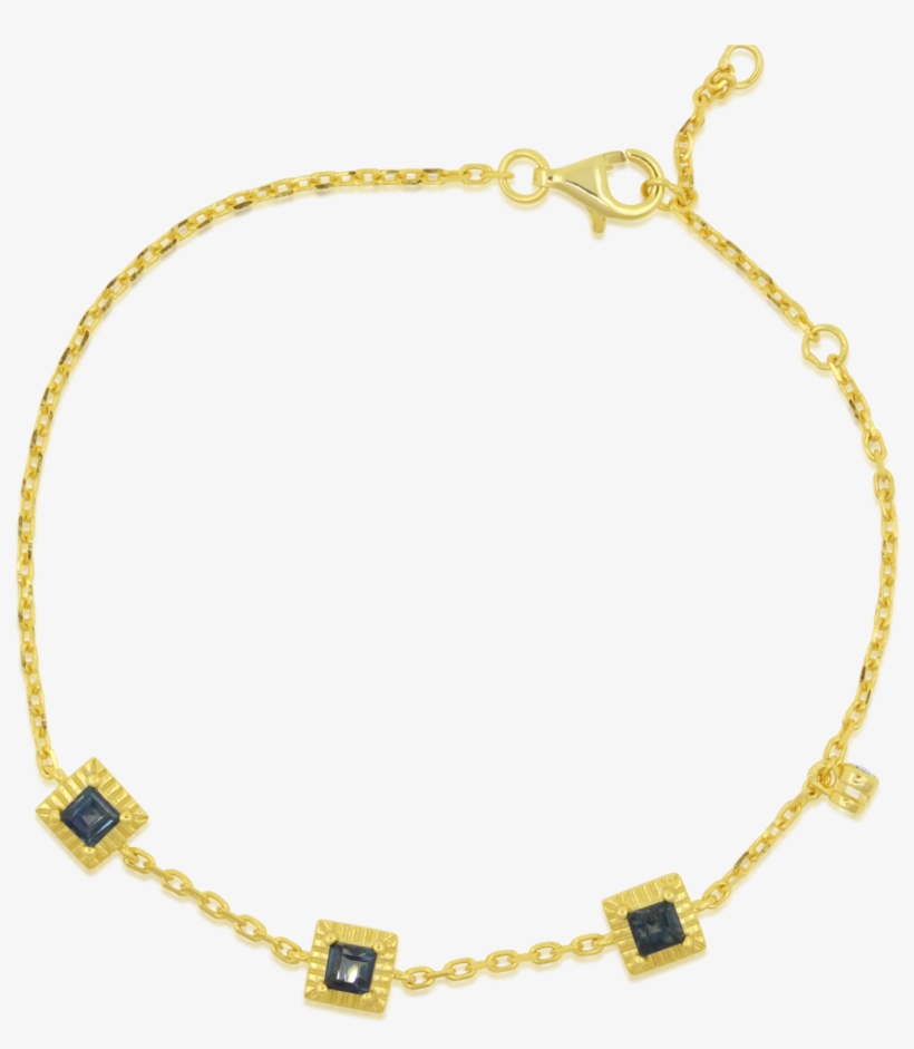 Tria Sapphire Yellow Gold Bracelet, transparent png download