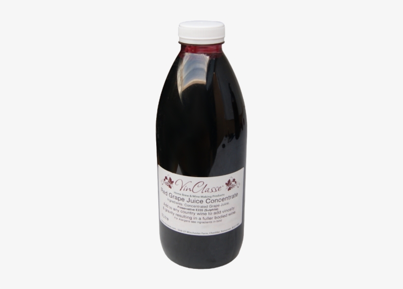 Vinclasse 1 Litre Red Grape Juice Concentrate - Glass Bottle, transparent png download