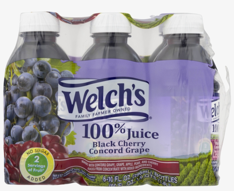 Welch's 100% Juice, Black Cherry Concord Grape, 10 - Welch's Grape Juice, transparent png download