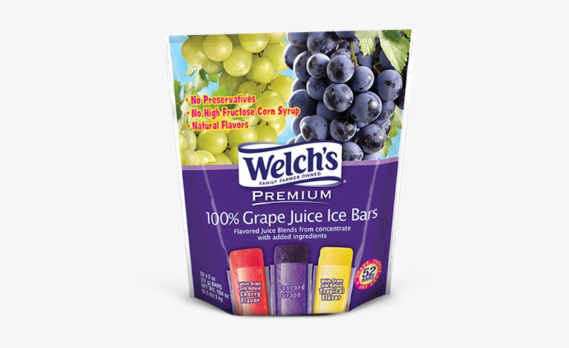 Welch's Premium 100% Juice Ice Bars, transparent png download