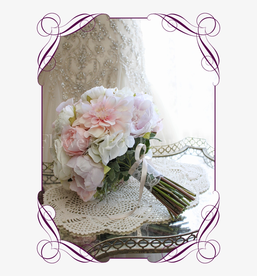 An Elegant And Romantic Silk Artificial Wedding Bridal - Flower Bouquet, transparent png download