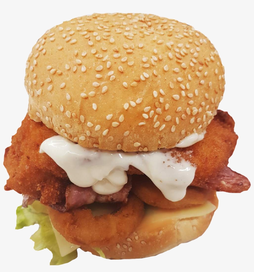 Crackerjack Chicken Onion Stack Burger, transparent png download