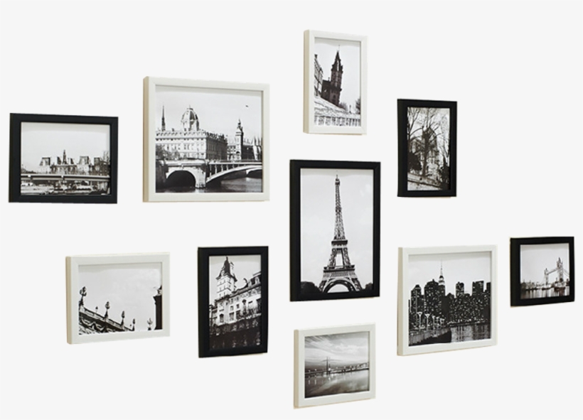 Photography Photo Wall Frame Blackandwhite 4asno4i - 3pcs Wall Frame, transparent png download