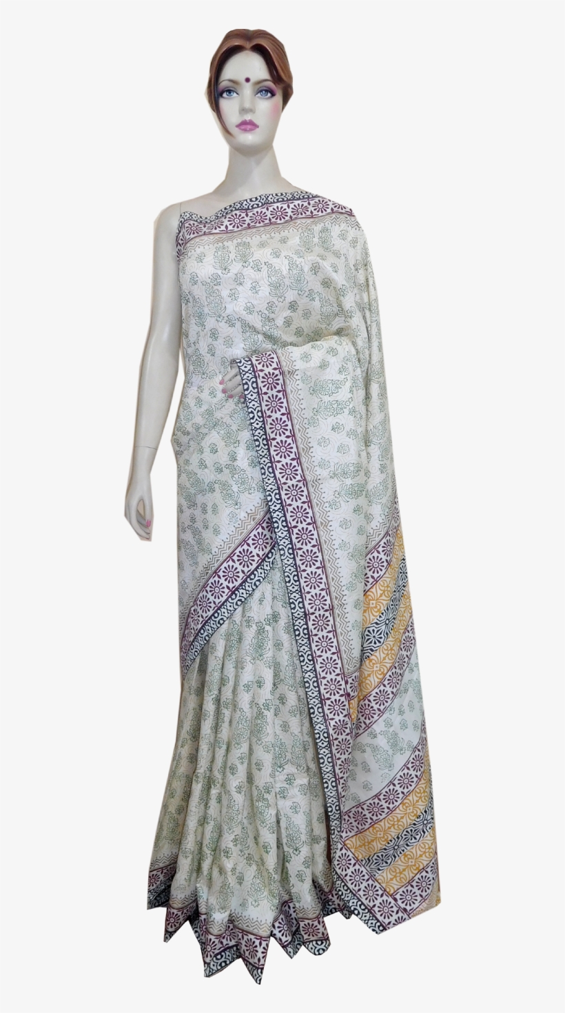 Trivenisilkart Designer Silk Blended Handloom Saree - Handloom Saree, transparent png download