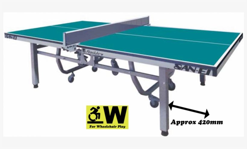 San-ei Absolute W Ittf Approved Table Tennis Table - San Ei Absolute W, transparent png download