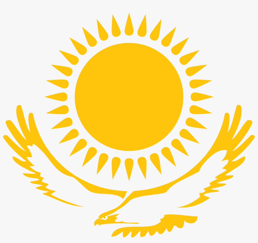 The Sun And The Golden Eagle) - Flag: Republic Of Kazakhstan, transparent png download