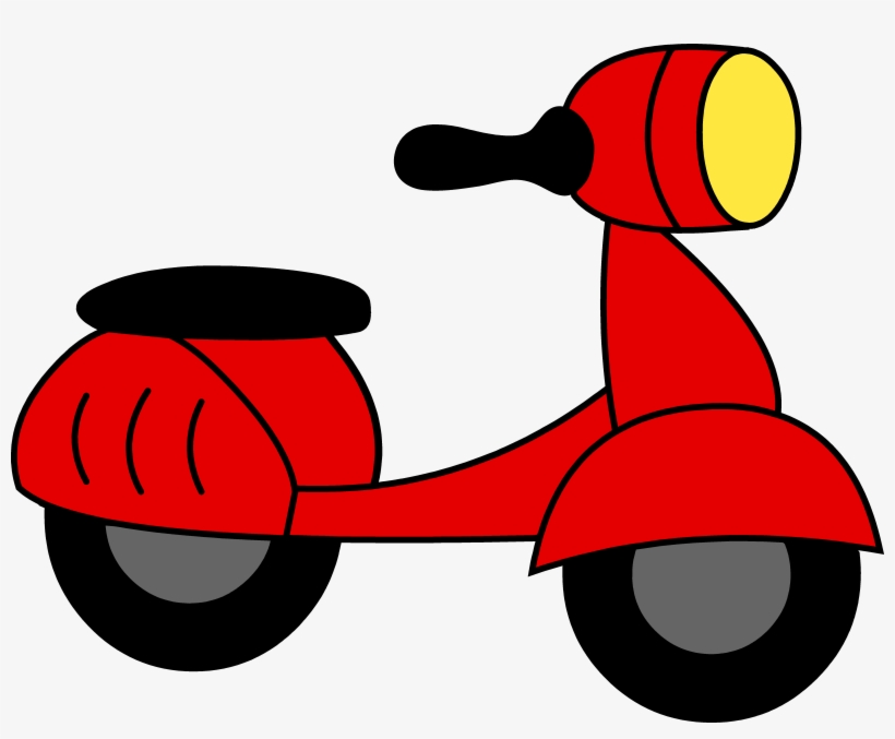Scooter Vector Clip Art - Scooter Clipart, transparent png download