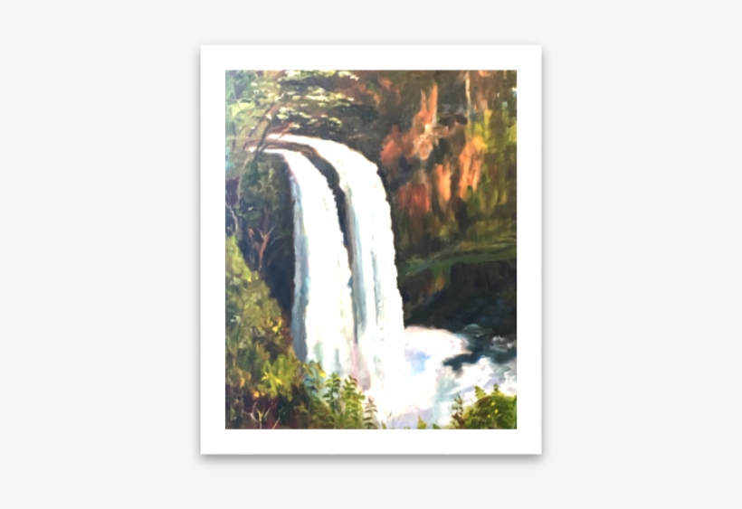 $500 Wailua Waterfall - Painting, transparent png download