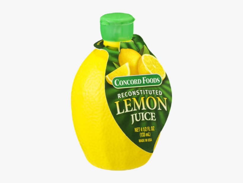 Concord Foods Juice, Lemon, Reconstituted - 8 Fl Oz, transparent png download