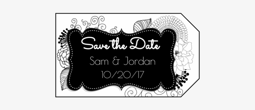 75" X 3" - Romantisches Rosa Nobles Mit Blumenwedding Save Postkarte, transparent png download