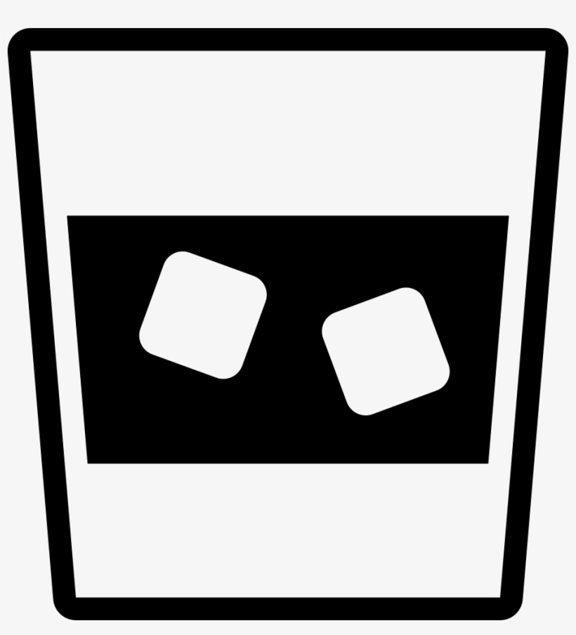 Transparent Glass With Cold Drink With Ice Cubes Couple - Drink Transparent Icon Black Png, transparent png download