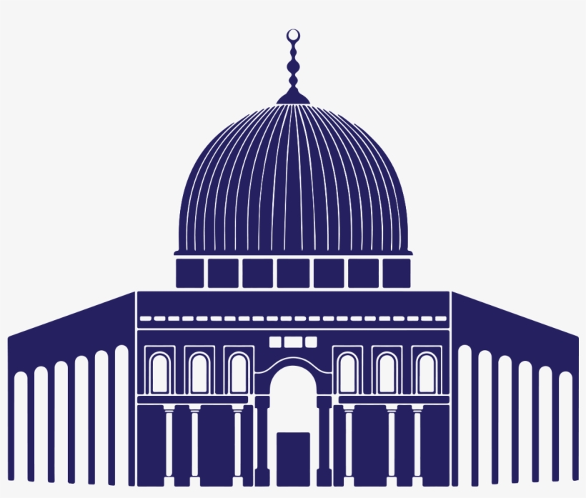 Clip Royalty Free Dome Of The Rock State Palestine - Aqsa Mosque Silhouette Royalty Free, transparent png download