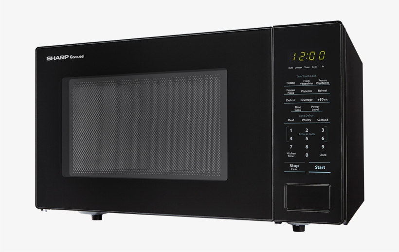 1 - Sharp Carousel Smc1131cb Microwave - 1.1 Cu Ft - Black, transparent png download