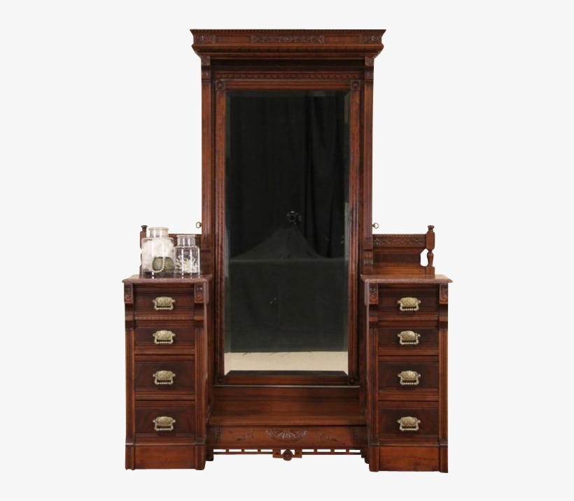 Victorian Eastlake Marble Top 1880 Antique Dressing - Lowboy, transparent png download