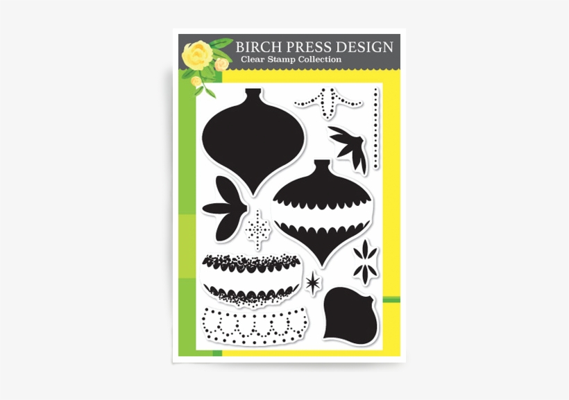 Beaded Ornament Clear Stamp Set - Birch Press Design Dragonfly Greetings Clear Stamps, transparent png download