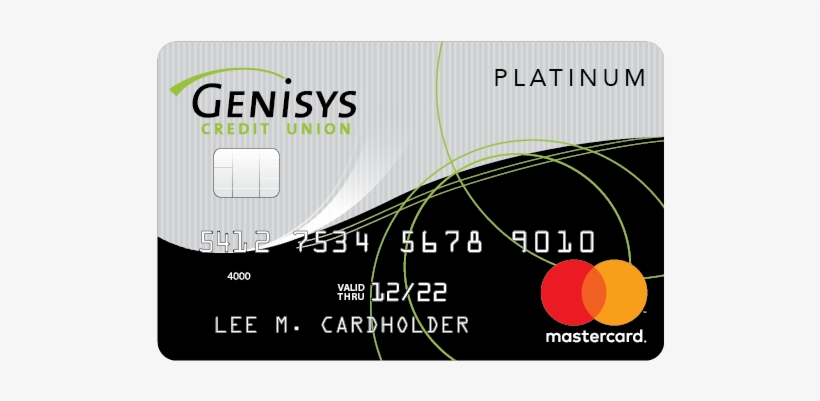 Genisys Credit Union Platinum Mastercard Shown Genisys Credit