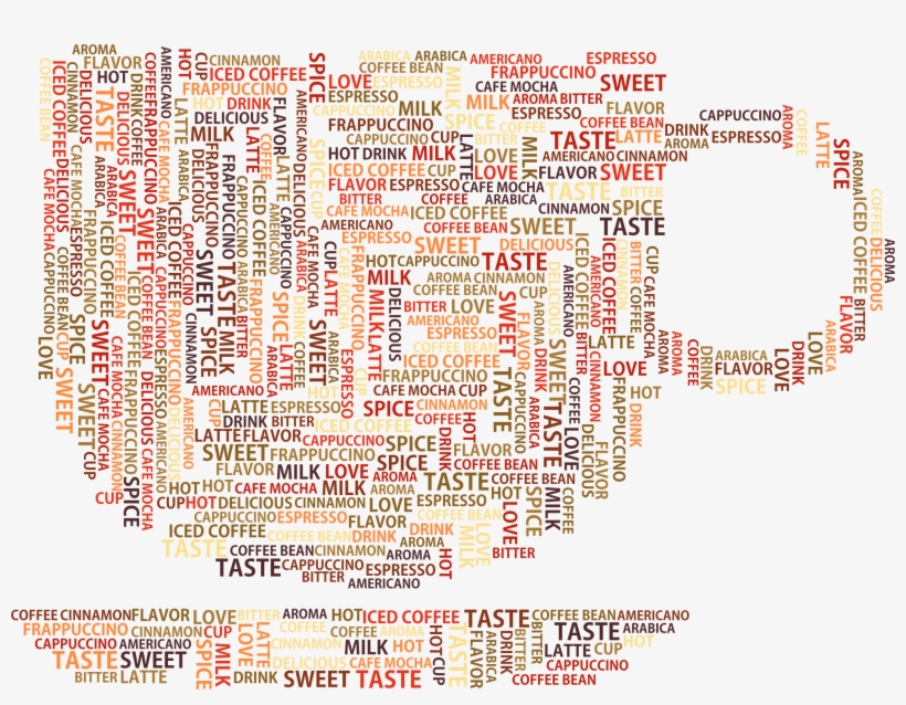 This Free Icons Png Design Of Coffee Cup Word Cloud, transparent png download