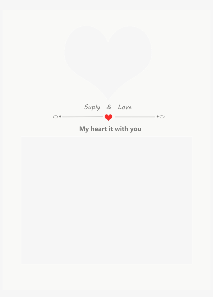 Wedding Album Framework - Heart, transparent png download