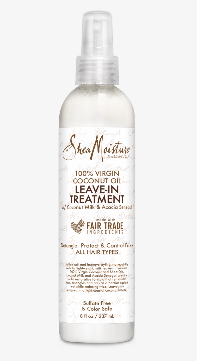 100% Virgin Coconut Oil Daily Hydration Leave-in Treatment - Shea Moisture 100 Percent Coconut Oil Leave, transparent png download