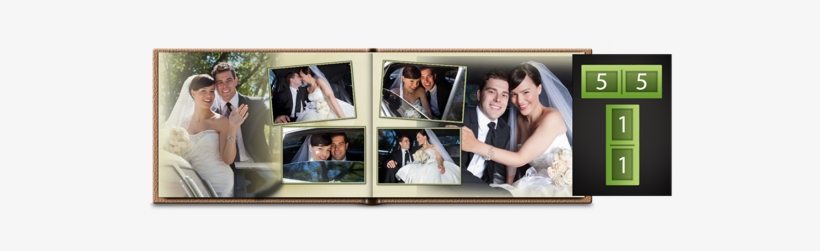 Auto Creation Allows You To Pre-choose Templates & - Frame With Nameplate Design Mr. & Mrs. In Black, transparent png download