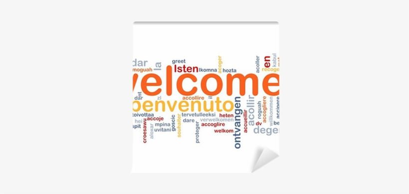 Welcome Languages Background Concept Wall Mural • Pixers® - Welcome In Different Languages, transparent png download
