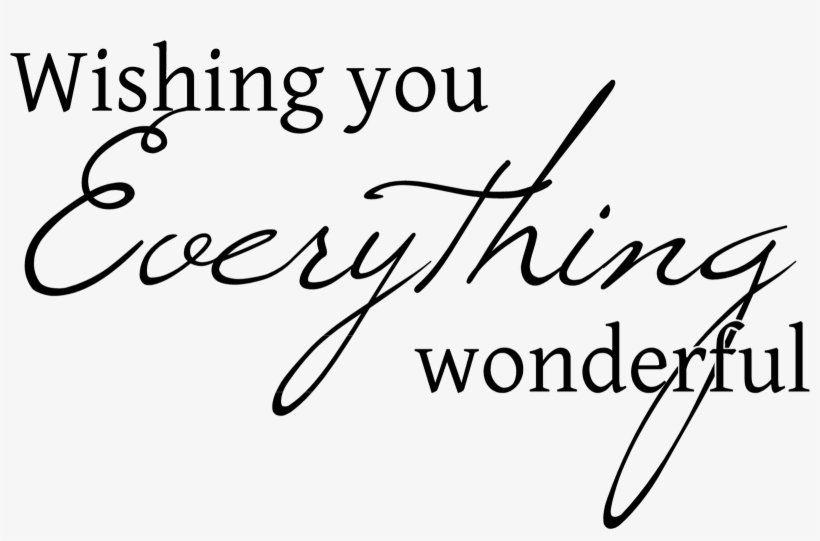 Playing With Paper Wishing You Everything Wonderful - Wishing You Everything Good, transparent png download