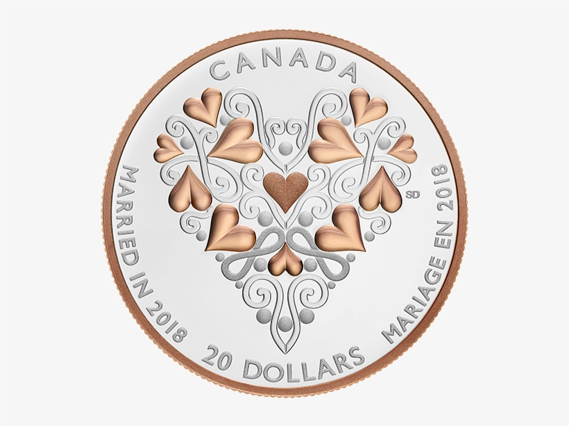 2018 Best Wishes On Your Wedding Day - Married In 2018 Canadian Coin, transparent png download