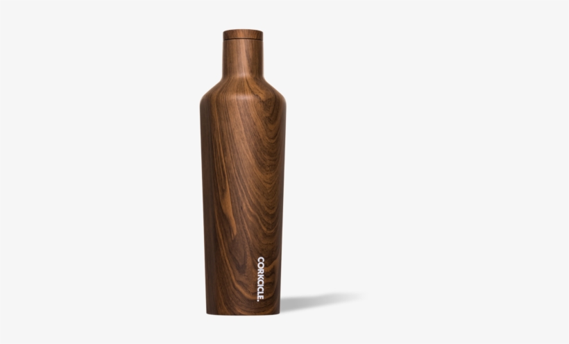 25oz Walnut Wood Canteen - Corkcicle Canteen, transparent png download