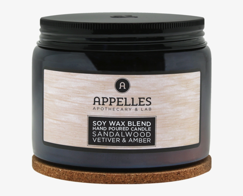 Sandalwood, Vetiver & Amber Candle 400g - Appelles, transparent png download
