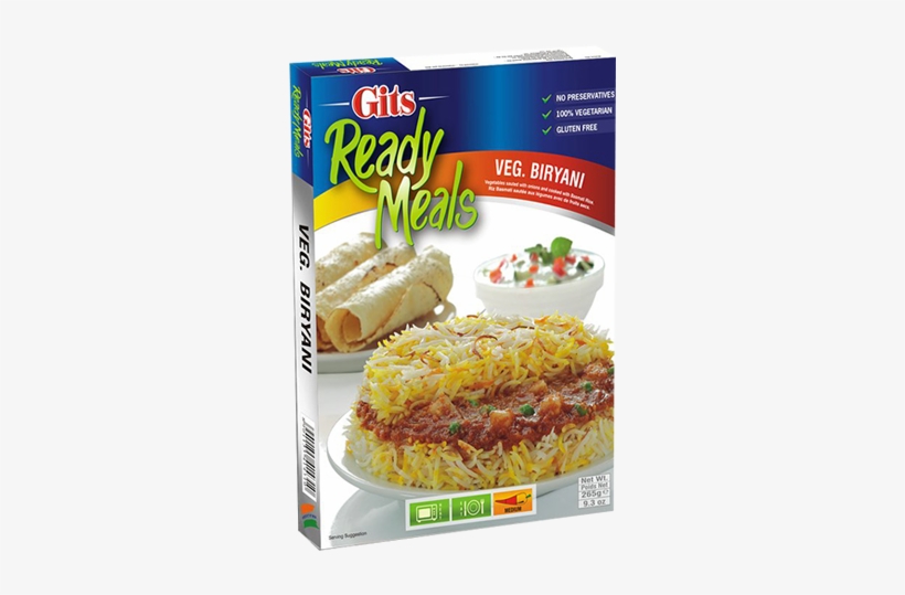 Veg Biryani - Gits Ready Meals Methi Matar 300g, transparent png download