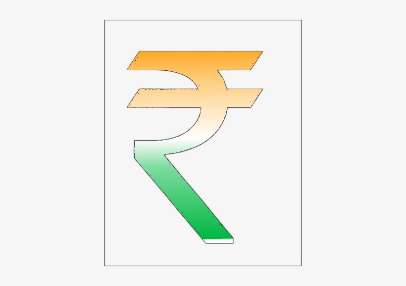Rupees Symbol In Tricolor, transparent png download