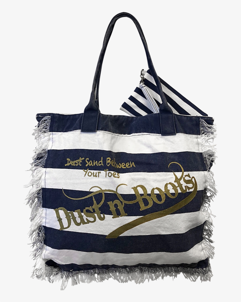 New Navy Frayed Beach Bag - Belt, transparent png download