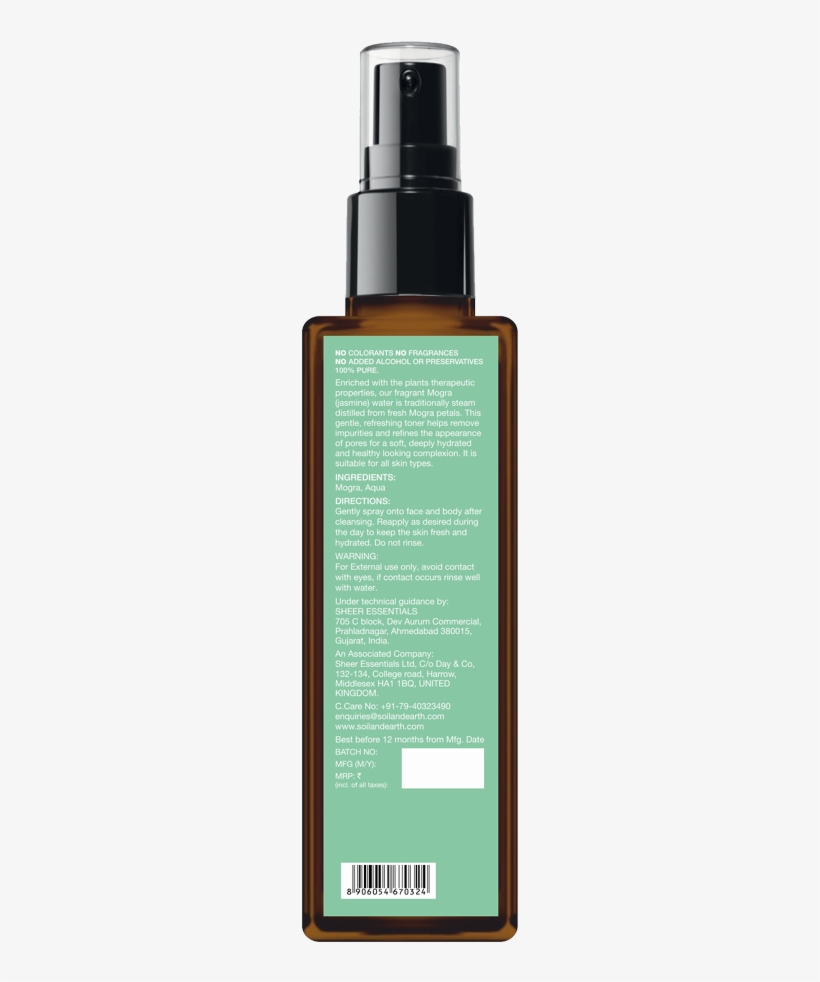 Mogra Floral Water - Treeactiv Hair Growth Daily Nourishing Spray | Natural, transparent png download