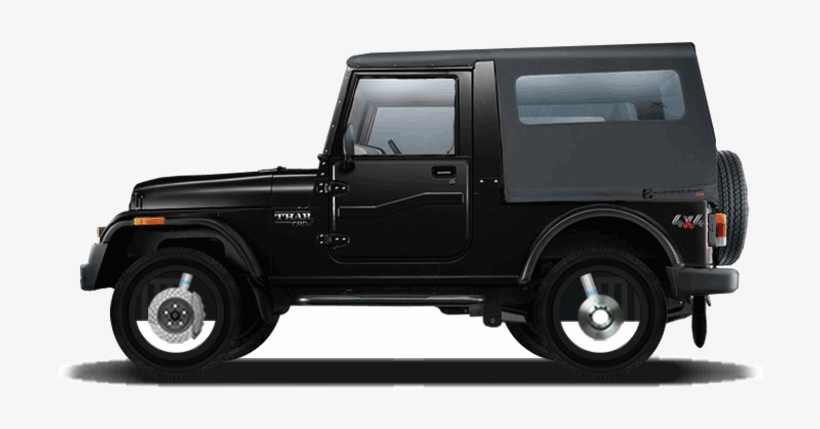 Slide Background - Mahindra Thar Di Black, transparent png download