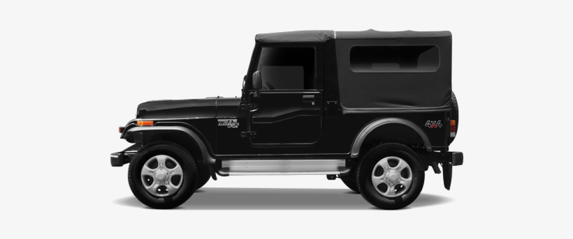 Siwan Tractors - Mahindra Thar Black Colour, transparent png download